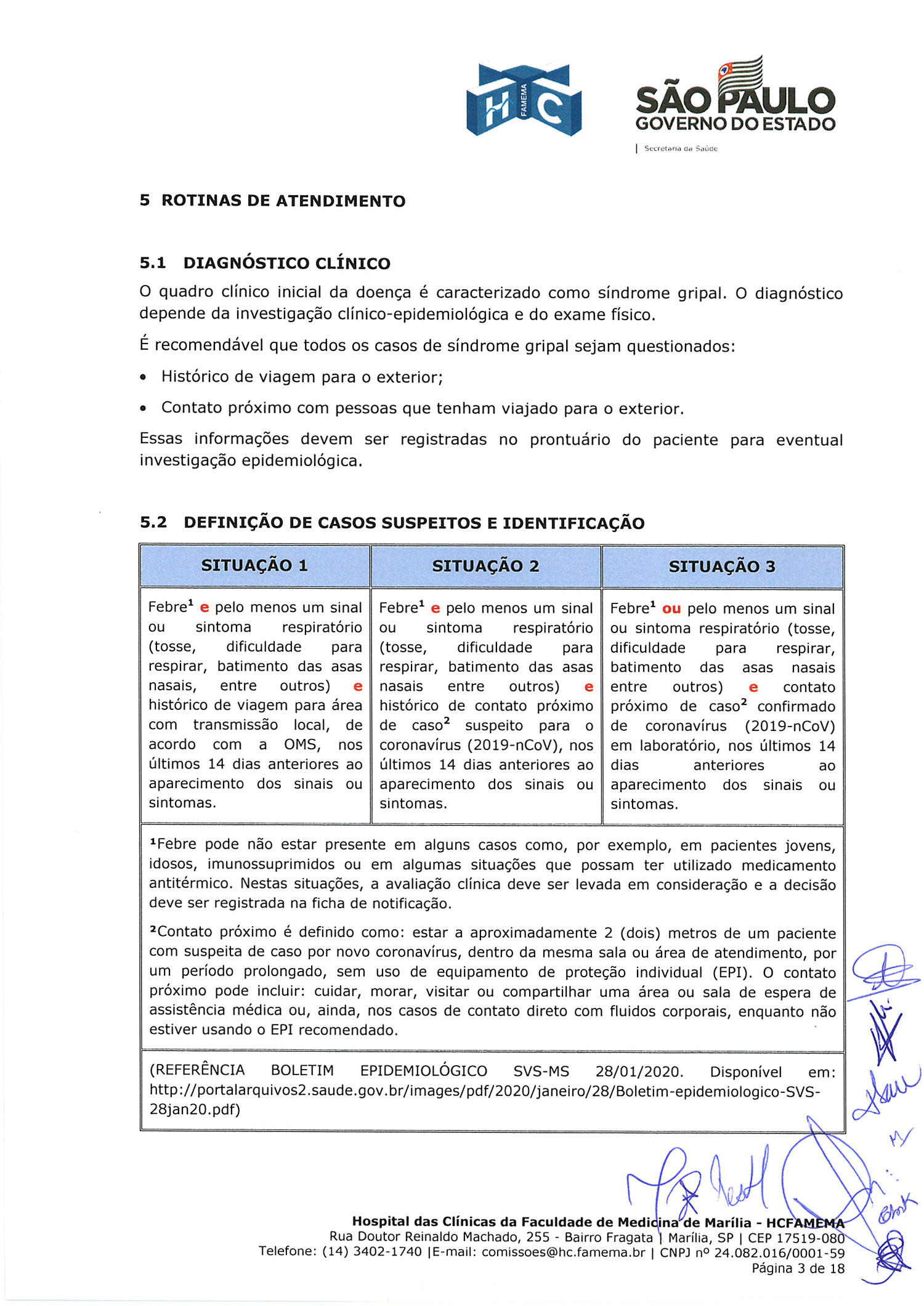 Plano De Conting Ncia Para Atendimento Ao Paciente Suspeito Ou